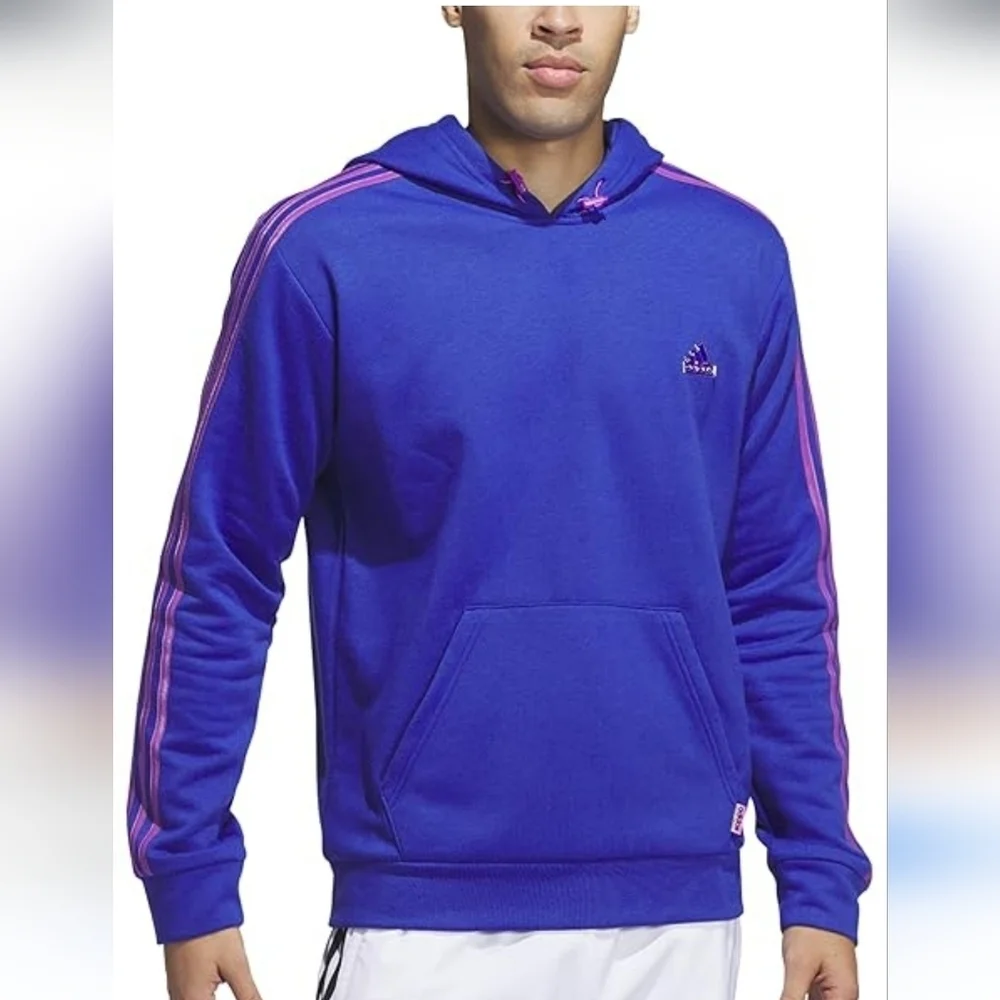 Adidas Blue Oversized Hooded Sweater